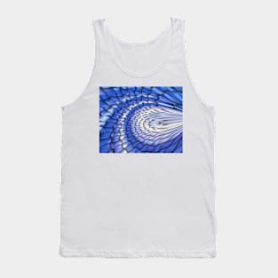 Yellow and blue abstract pattern background filling the frame Tank Top